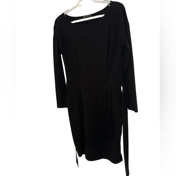 Women’s PrettyGarden Maternity Black Long Sleeve Round Neck Mini Dress. Size L. - Picture 9 of 16